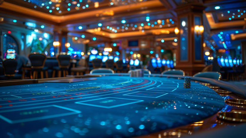 Studio live-dealer berkathoki menampilkan meja blackjack dengan dealer profesional dan interface HD